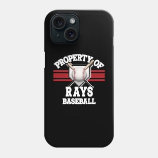 Proud Name Rays Graphic Property Vintage Baseball Phone Case