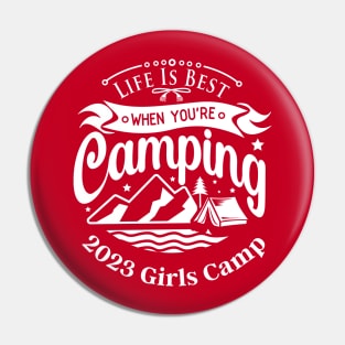 Girls Camp LDS Mormon Young Women Cute Summer Pin