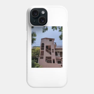 pretty pink building Phone Case