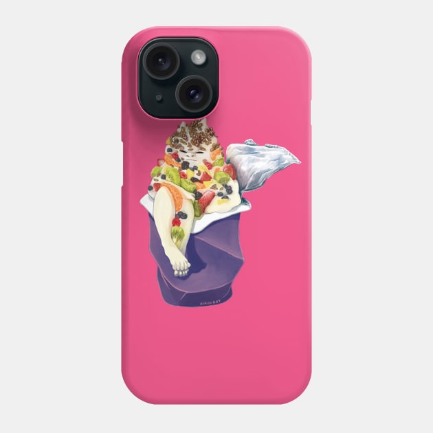 Yogurt Yeti Phone Case by KikoeART