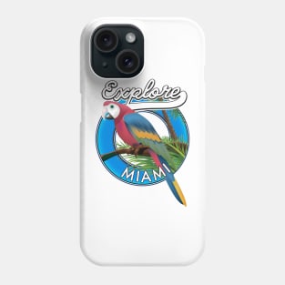 Explore Miami retro logo Phone Case