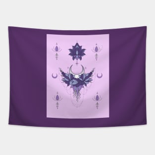 Lotus Lilac Tones Tapestry