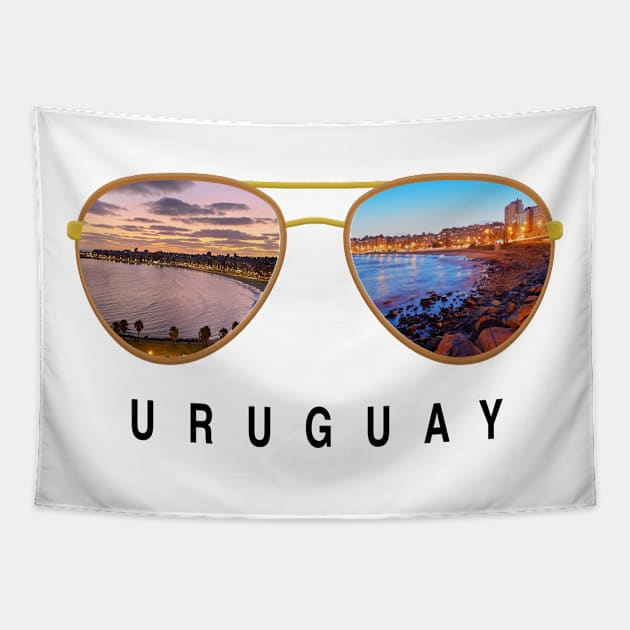 Uruguay Sunglasses Tapestry by JayD World