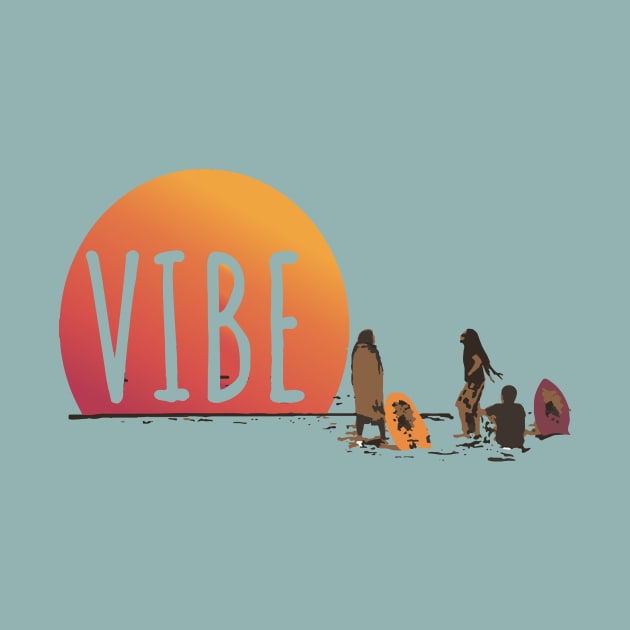 Vibe! Surfers on the Beach by Breathing_Room