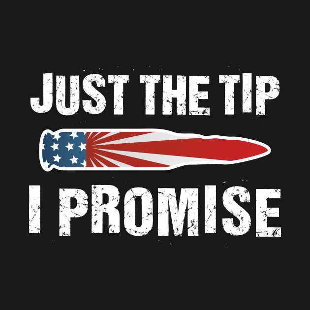 Just The Tip I Promise' Ameican Flag Bullet by ourwackyhome