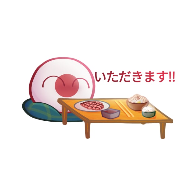 Japanball Itadakimasu! - Countryballs by Brazilball Stikers