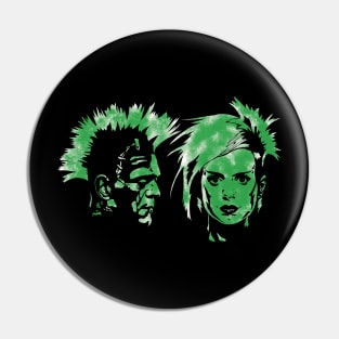 Punk Monster Couple Pin