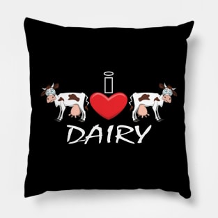 I Heart Dairy Pillow