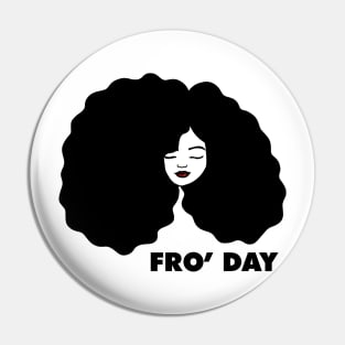 Fro Afro Hair Natural African Woman Pin