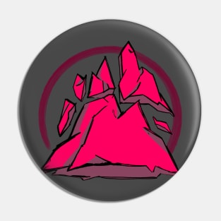 Broken Crystal Mountain Pin