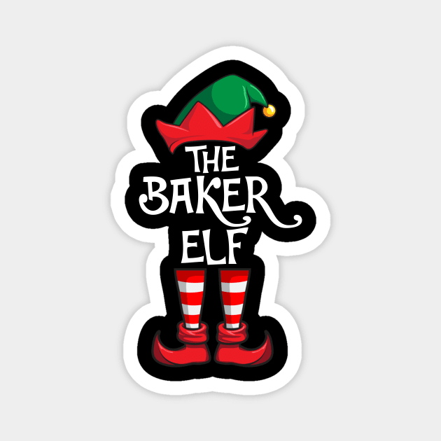 Baker Elf Matching Family Christmas Magnet by hazlleylyavlda