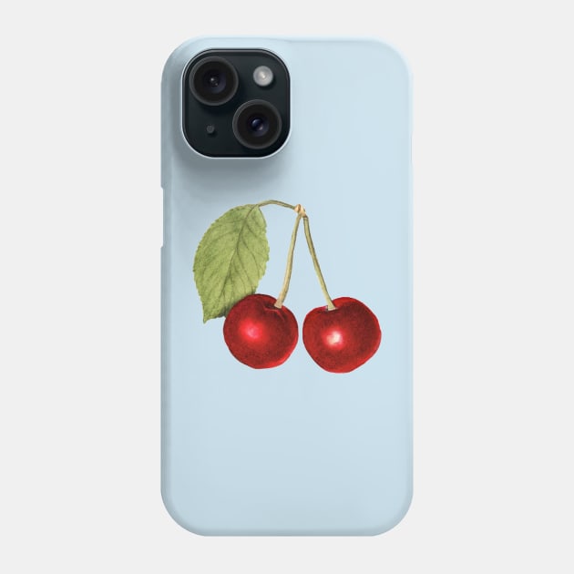 vintage cherry pattern retro collection Phone Case by opptop