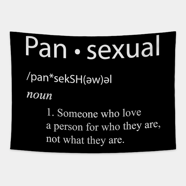 Pansexual Gay lgbtq trans queer pride Parade rainbow gift Tapestry by MrTeee