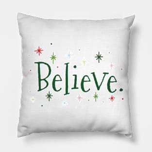 Believe in the mid century modern magic of Christmas! Pillow