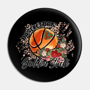 Aesthetic Pattern Golden State Basketball Gifts Vintage Styles Pin