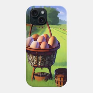 Eggs in a farm Phone Case