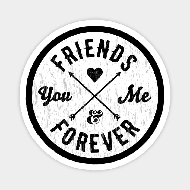 You and Me - BFF Best Friends Forever Magnet by Panda Pope