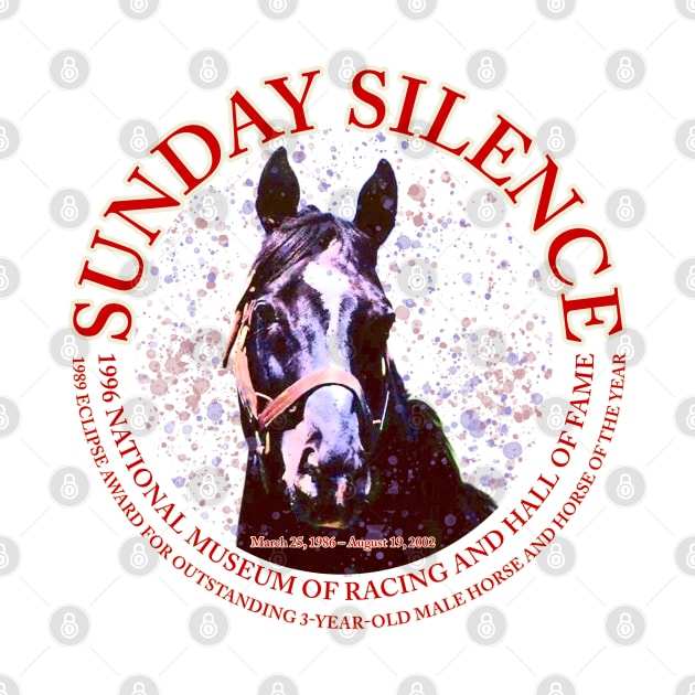 Famous Racehorses - Sunday Silence 1989 design by Ginny Luttrell