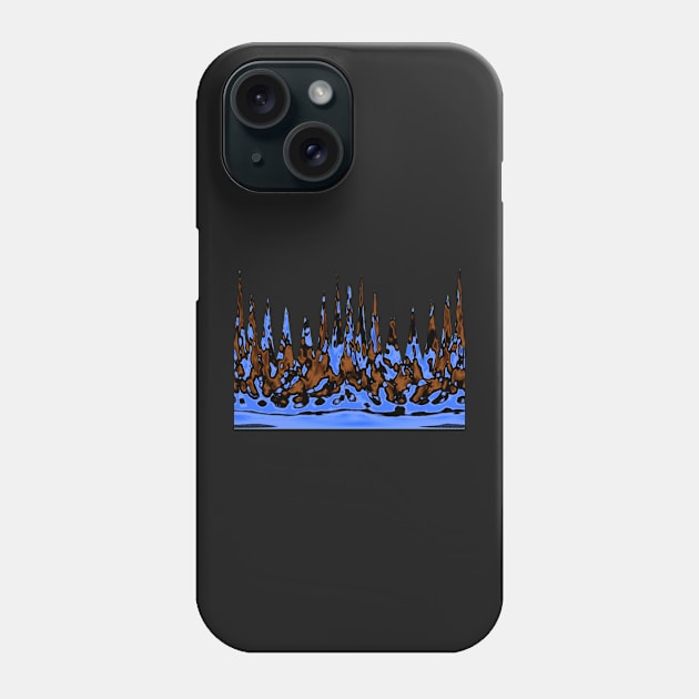 Burning Mountains Landscape Pattern Phone Case by SpieklyArt