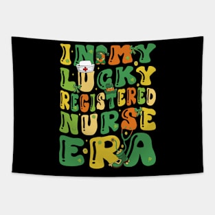 In My Lucky Registered Nurse Era Saint Patrick Day Groovy Tapestry