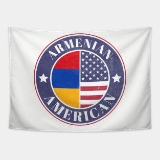 Proud Armenian-American Badge - Armenia Flag Tapestry