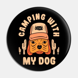 Wilderness Explorers - Camping with My Dog Tee Pin