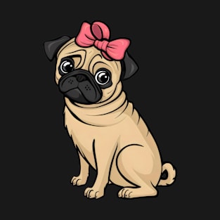 Coquette Pug T-Shirt