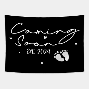 Coming Soon 2024 Pregnancy Announcement Mother's Day Mom Tapestry