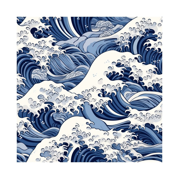 Ephemeral Crests: Hokusai Waves Reimagined by star trek fanart and more