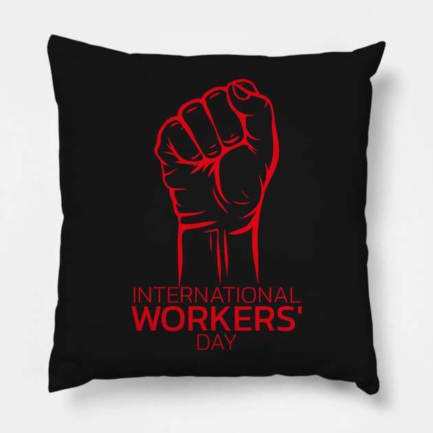 International Workers' Day Pillow by faisalde