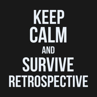 Developer Keep Calm and Survive Retrospective T-Shirt