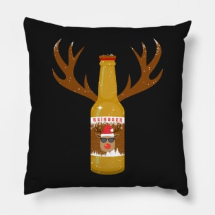 Reinbeer Funny Craft Beer Fans X-mas Gift Pillow