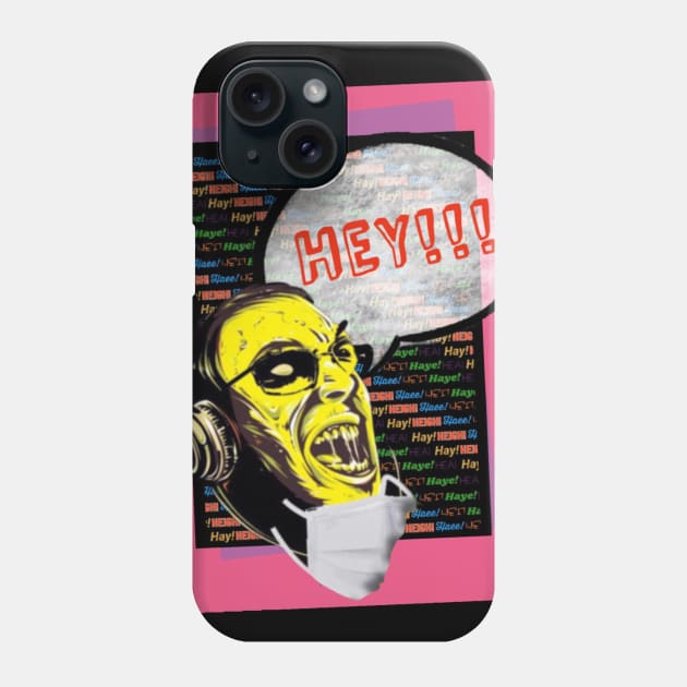 Boris Hey! Phone Case by Happy Horror Coffee Break