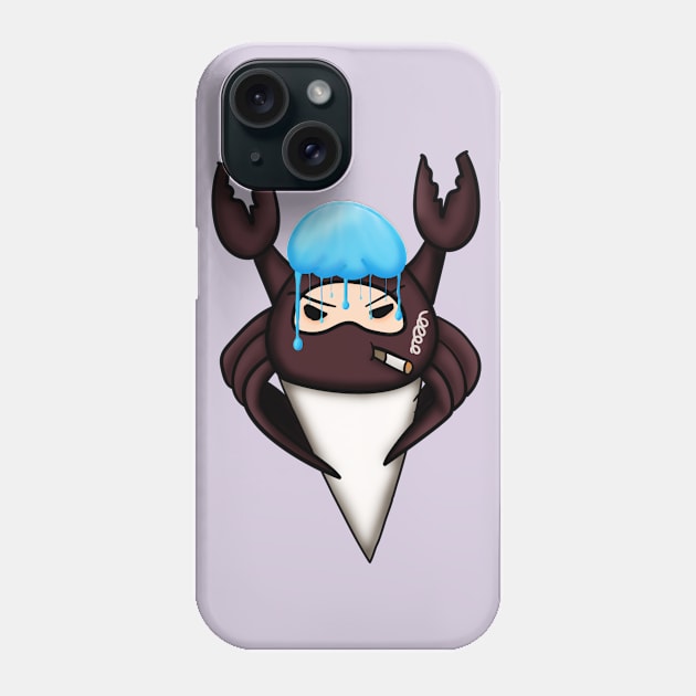 Snow Cone Spy Crab Cherry Phone Case by Blackmoonrose13