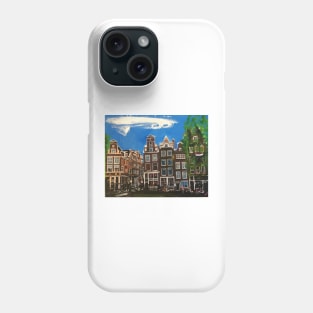 Amsterdam, Canal and Trees Phone Case