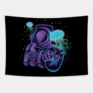 Astronaut & jellyfish Tapestry