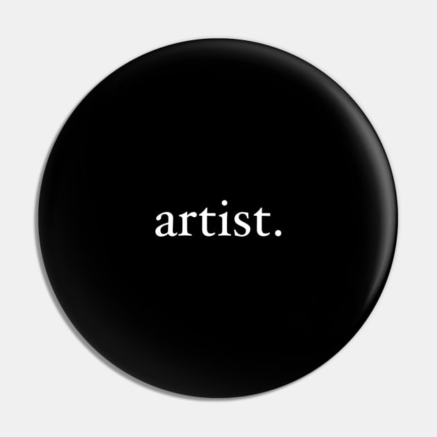 Artist Pin by studioaartanddesign