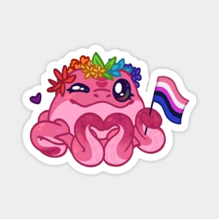 Pride Pretzel Genderfluid Magnet