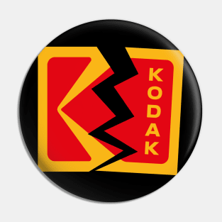 kodak crack logo Pin