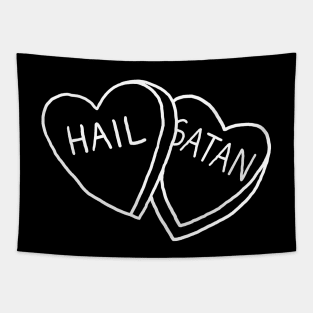 Hail Satan Candy Tapestry