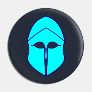 Corinthian helmet (aqua blue) Pin