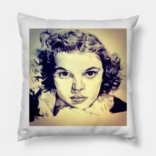 Judy Garland Portrait Pillow