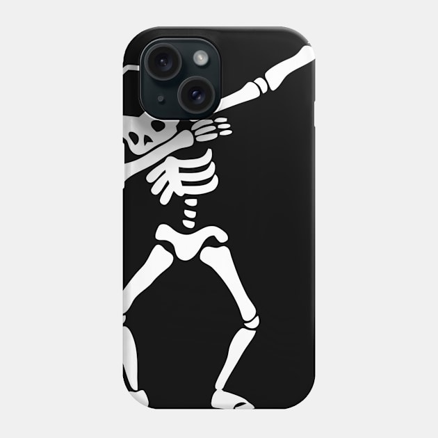 Skeleton Graduate Dab Phone Case by Ramateeshop