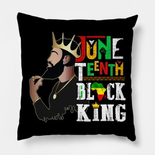 Juneteenth Black King Melanin Father Dad Men Son Dad Da Boys Pillow