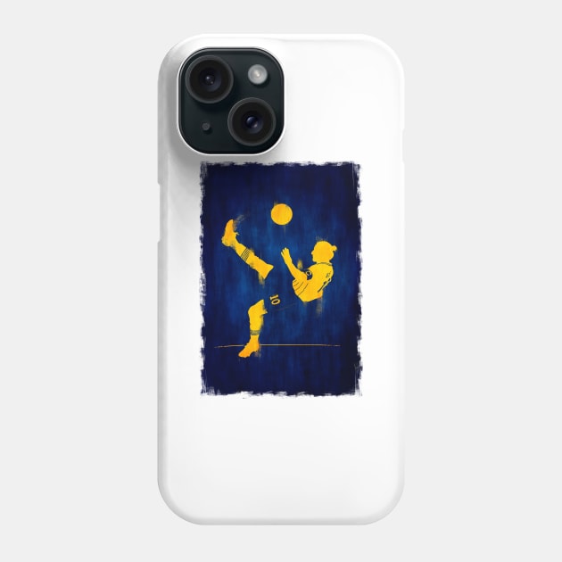 Zlatan Ibrahimovic - Sweden Football Artwork Phone Case by barrymasterson