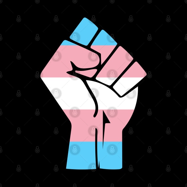 Black Lives Matter Fist LGBT Transgender Flag by aaallsmiles