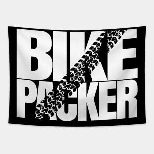 Bikepacker - Travel with bike backpacker gift Tapestry