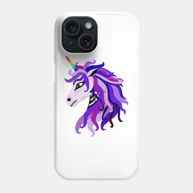 Purple Unicorn Phone Case by MGphotoart