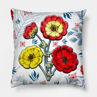 Cinquefoil Flower Patterns Pillow