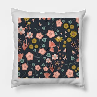 Enchanted Garden dark Pillow